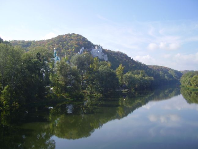 осень,река,монастырь, Валерий Брунько