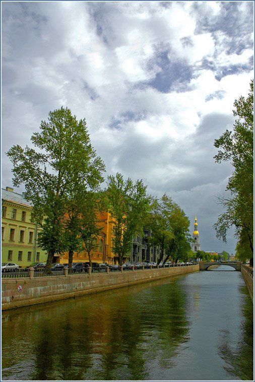 питер, набережная, вода, город, Капустин Николай