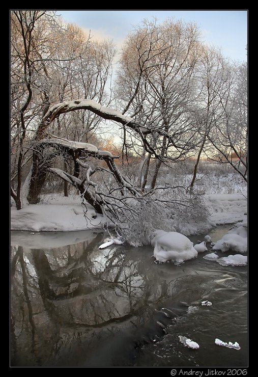 москва, утро, снег, зима, река, photohunter, Андрей Житков