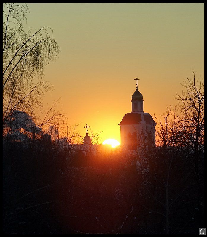 Царицино, церковь, закат, солнце, зима., Gorshkov Igor_Feanorus
