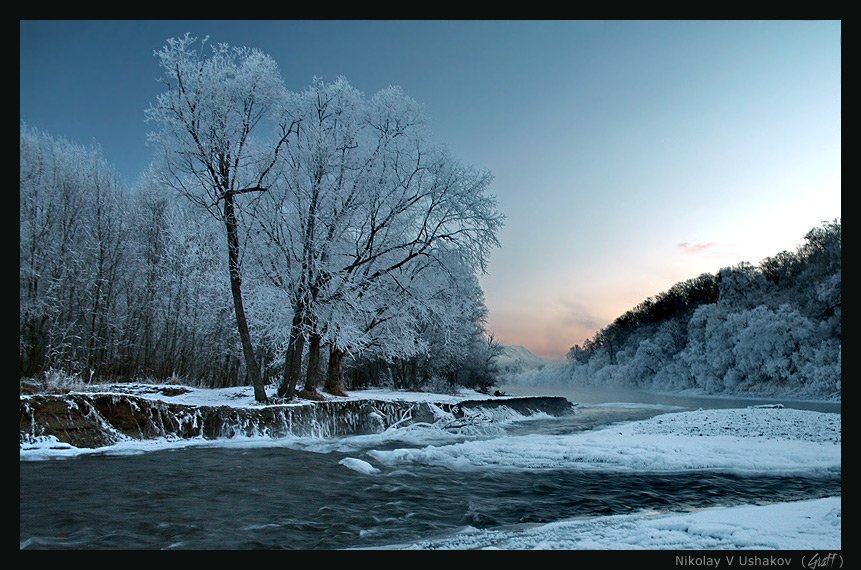 зима, река, Николай Ушаков (Graff)