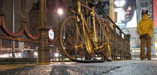 амстердам, город, ночь, метаморфозы, велосипед, мост, брусчатка, рембрант, Vincent