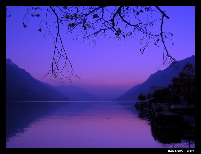 Швейцария,озеро,Brienz,вечер,тишина,PARADOX, PARADOX