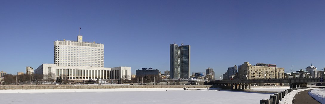 Панорама белый дом Москва река классика жанра, denn68