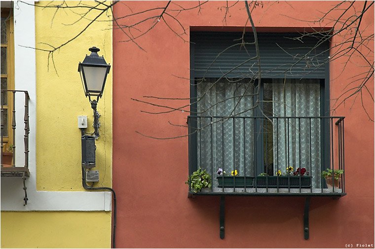 Испания, Толедо, окно, красный, жёлтый, Andrey N. Sliozberg