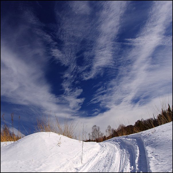 Алтай, горы, март, небо, снег, Белокуриха, Аня Графова, Аня Графова