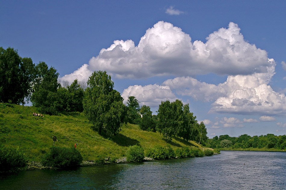 лето река зелень жара, Александр Абалихин