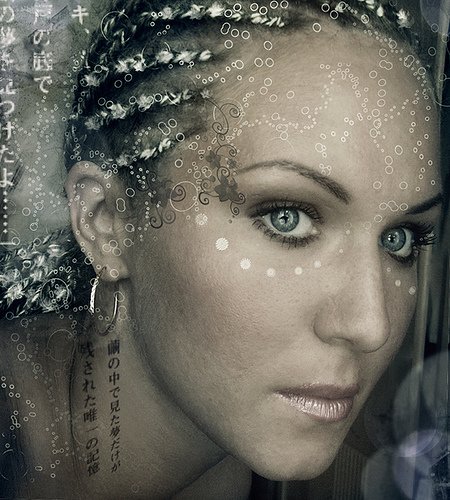 self-portrait female face portrait photoshop, Юлия Кузьменко