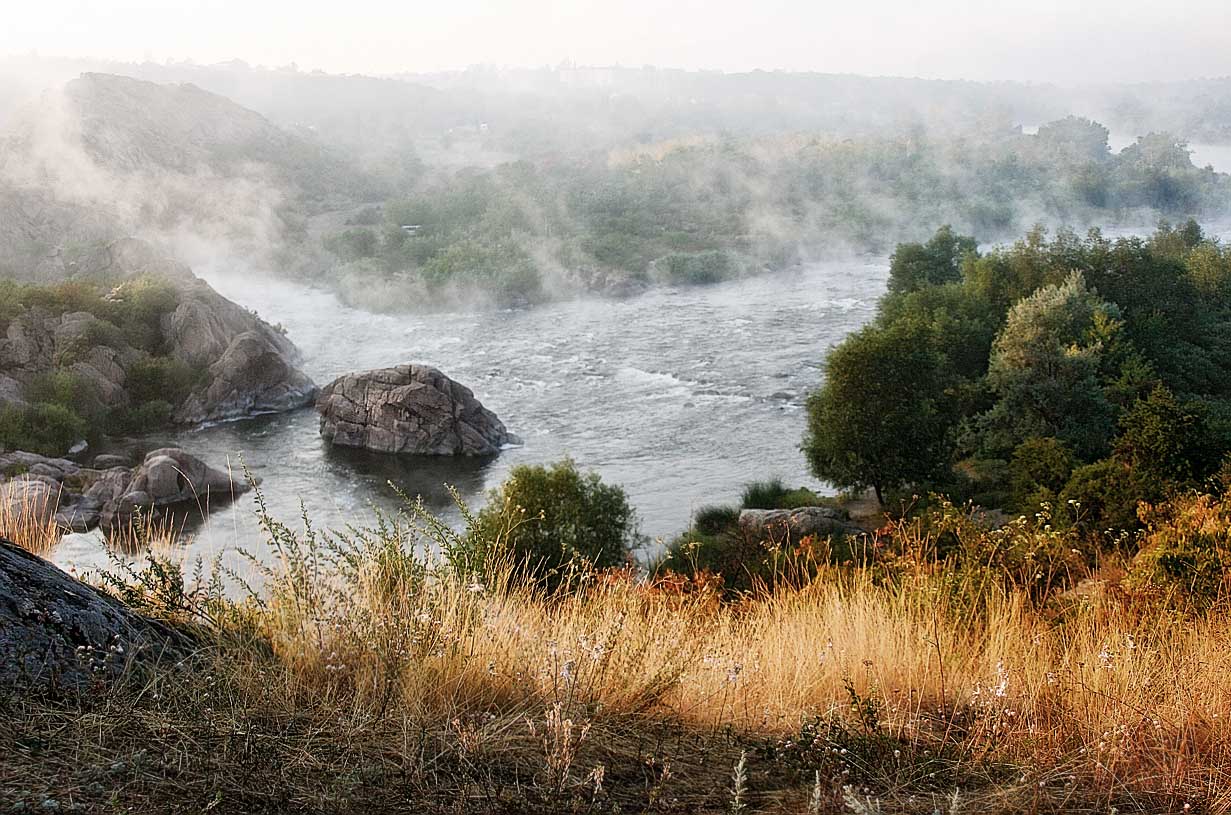 пейзаж, природа, река, скалы, Александр Батурский