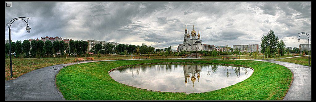собор пруд парк вода, Евгений Павленко