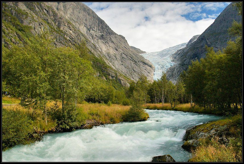 норвегия, ледник, скалы, Капустин Николай