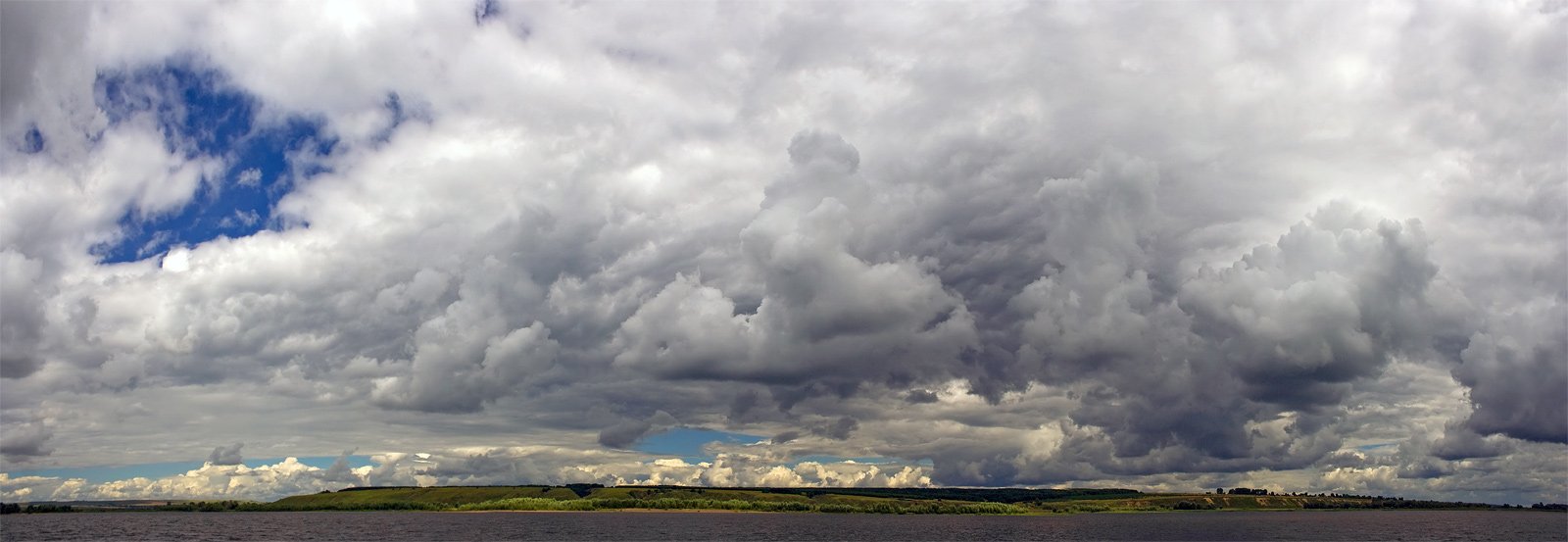 нижняя, кама,  облака,  тучи,  армада,  река, небо,  панорама, Gorshkov Igor_Feanorus