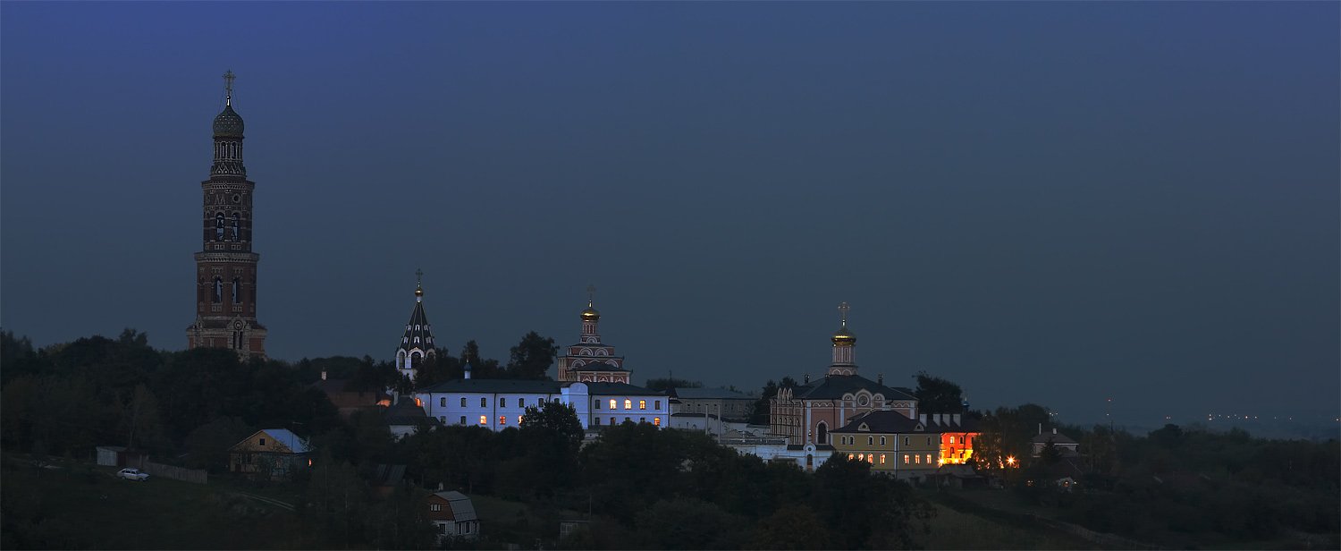 монастырь, ночь, Михаил Русанов