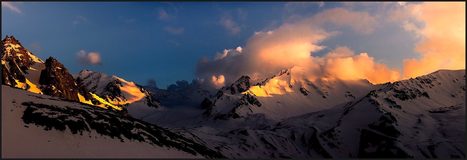 горы, казахстан, закат, алматы, алма-ата, Vitaliy Rage
