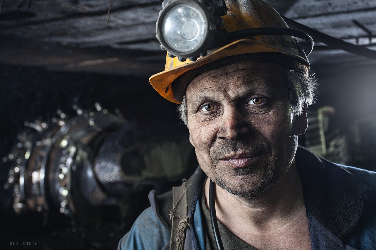 шахтер, портрет, жанр, шахта, добыча угля, coal, mining, coal mining, portrait, russia, kuzbass, Шаленкин Роман