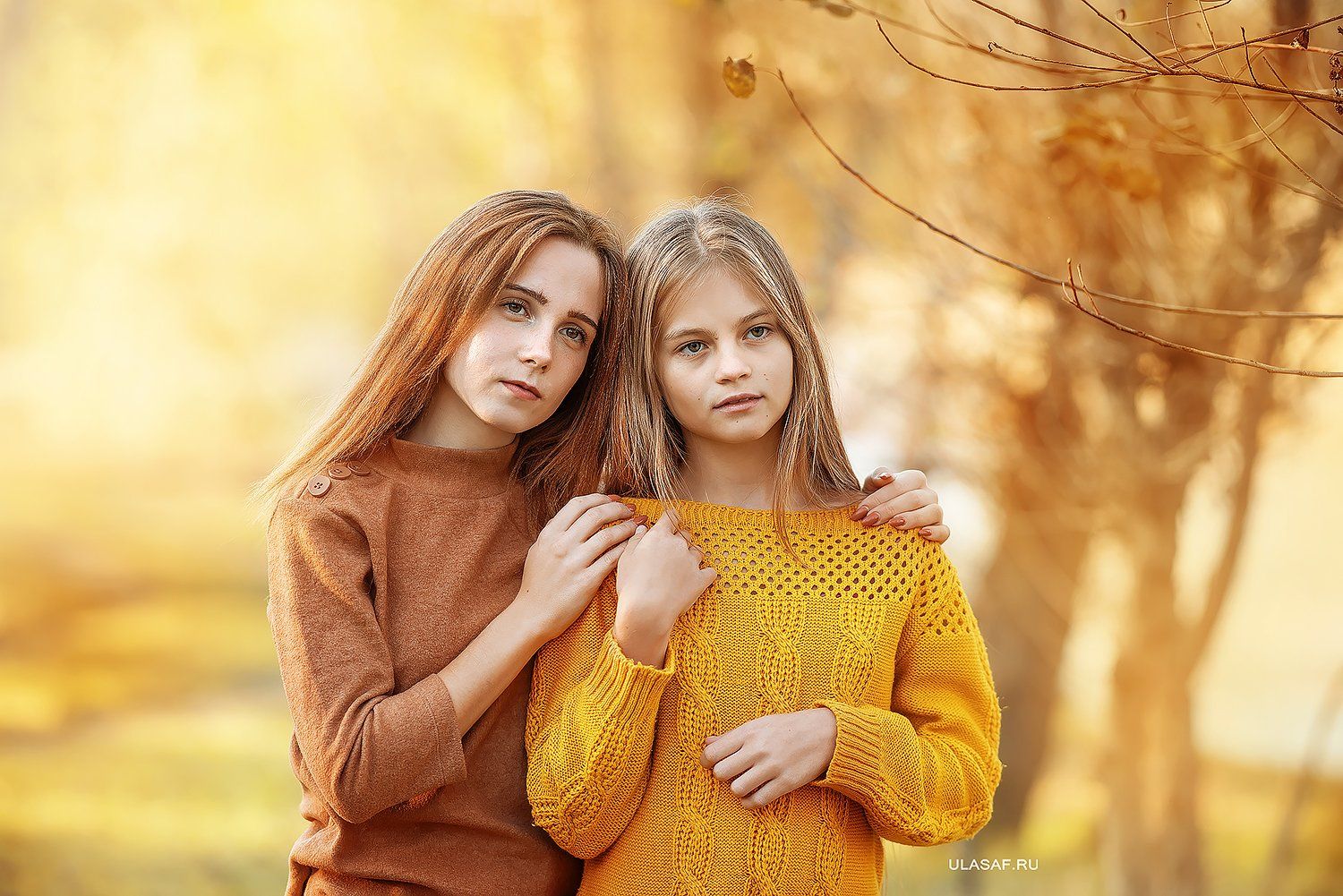 осень, autumn, портрет, сестры, девочки, people, 105mm, kid, children, beautiful, magik, волшебство, Юлия Сафо