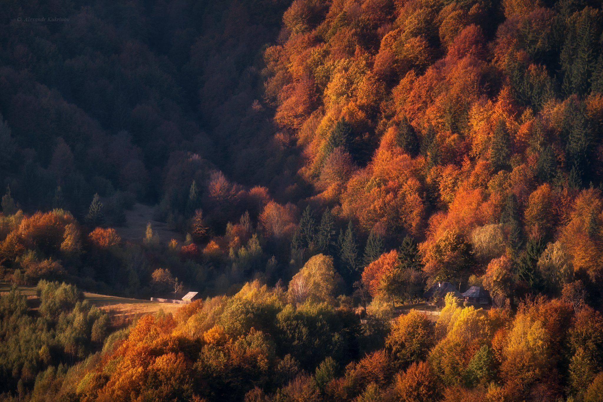 пейзаж,осень,карпаты, Александр Кукринов