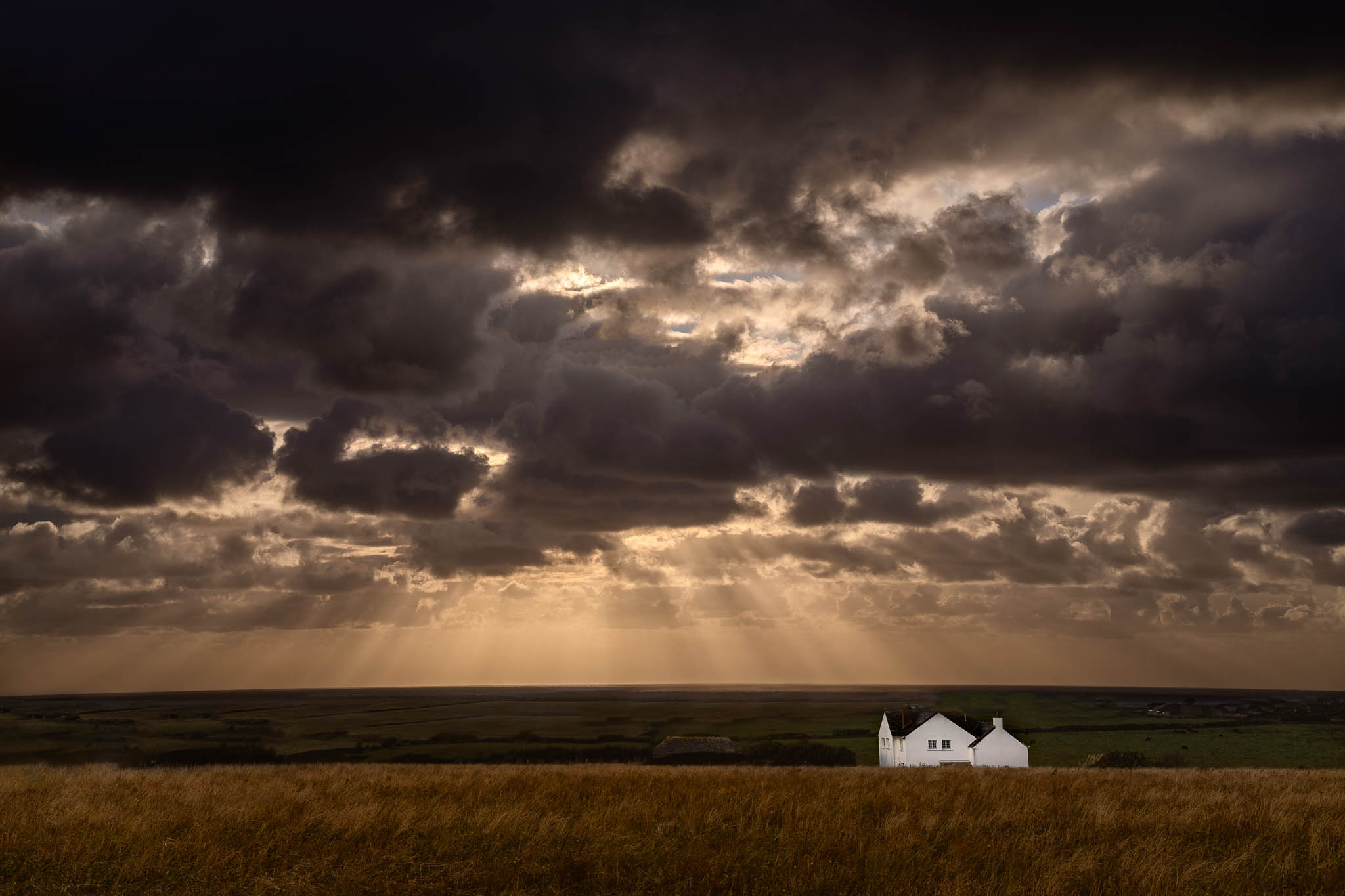 Cornwall, clouds, storm, house, , Ross McGree