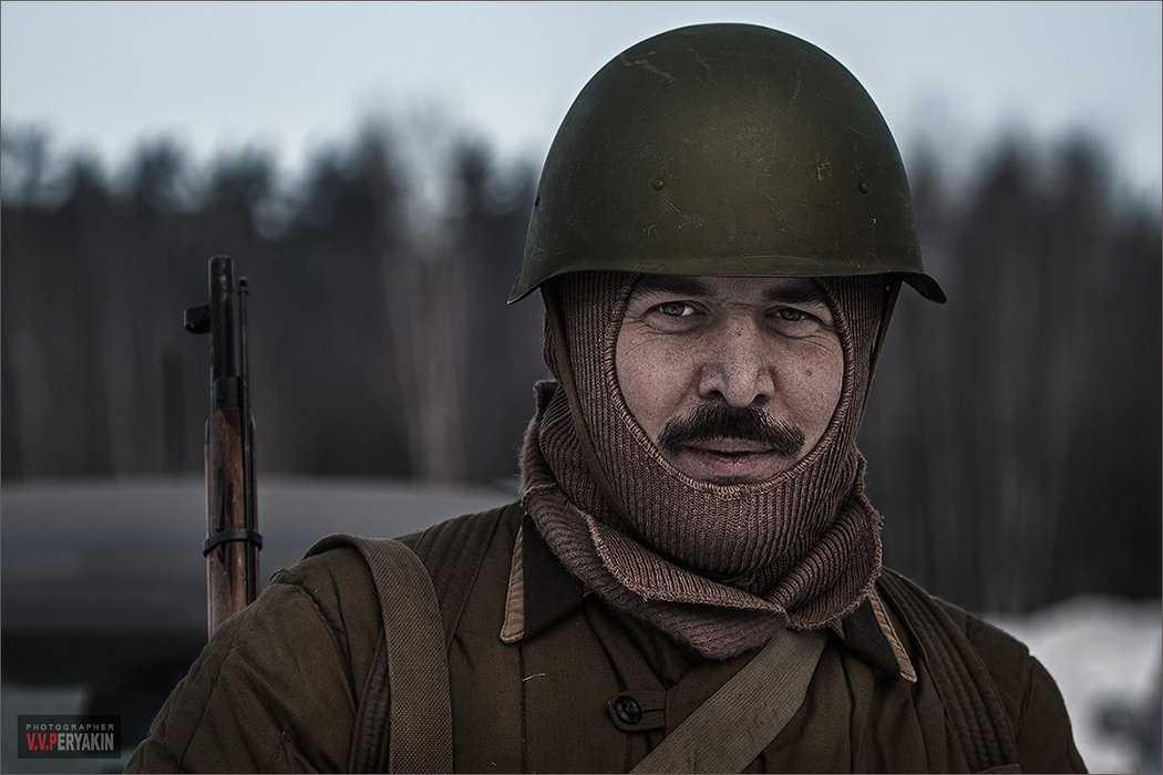 1943, солдаты, реконструкция, гарнизон, а, форма, винтовка, каска, ополчение, сталинград, Виктор Перякин