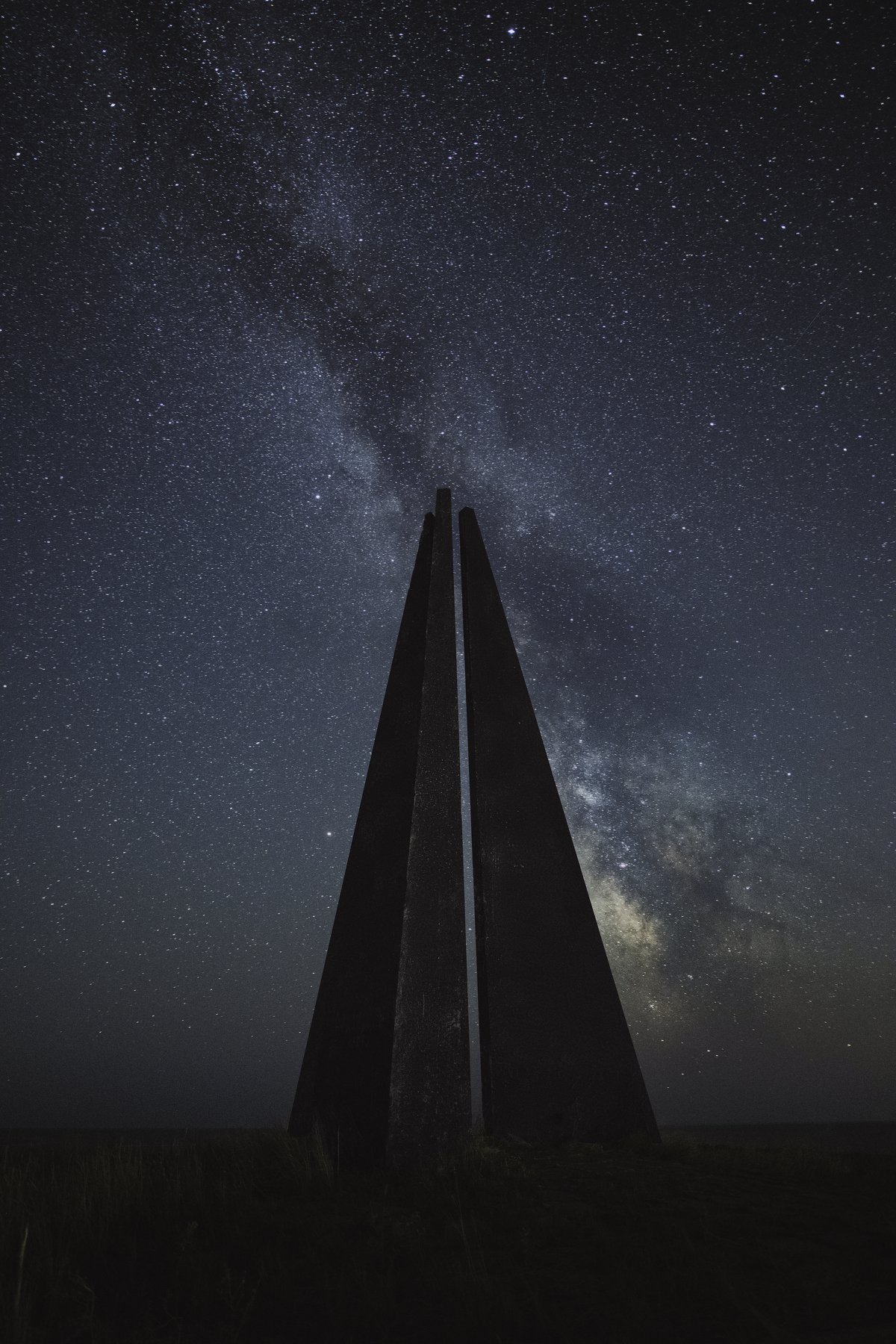 milky way, stars, monument, architecture, night, landscape, seascape, astrophotography, Denys Makogon