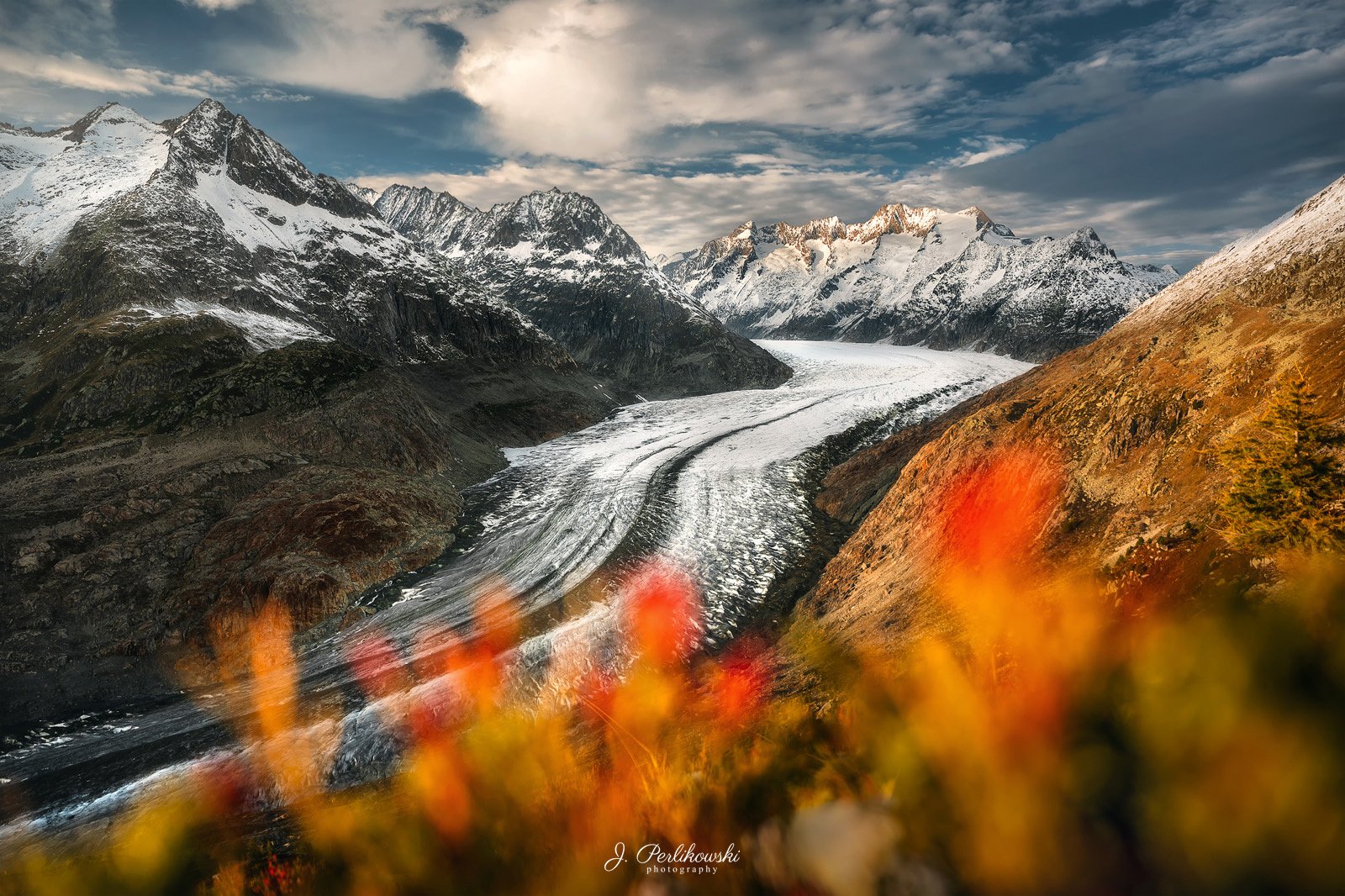 aletsch, glacier, switzerland, alps, mountains, Jakub Perlikowski