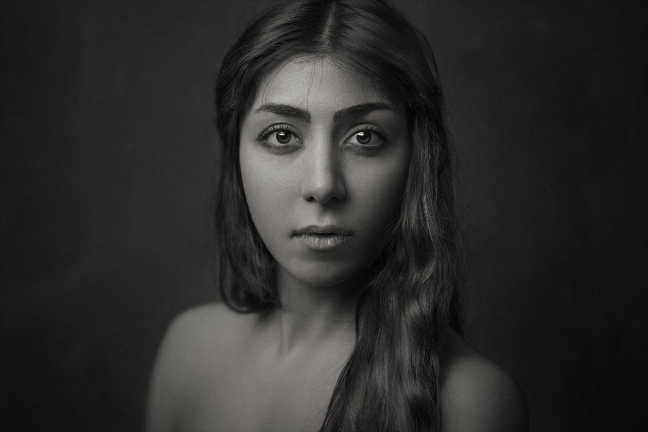 portrait, woman, Behnam Razavi