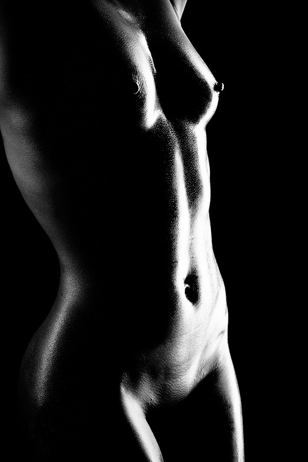nude, girl, body, silhouette, strelban