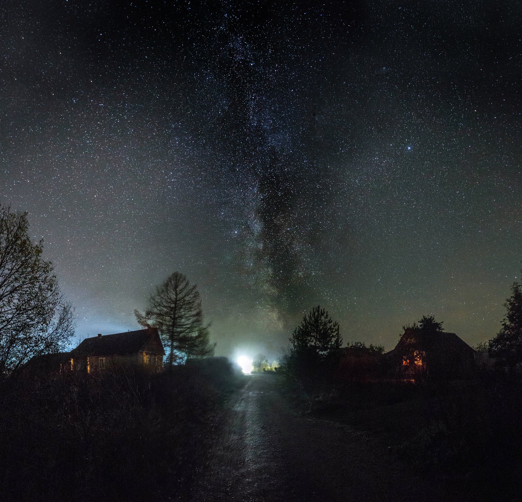 звезды, ночь, млечный путь, деревня, косомос, Павел Ващенков