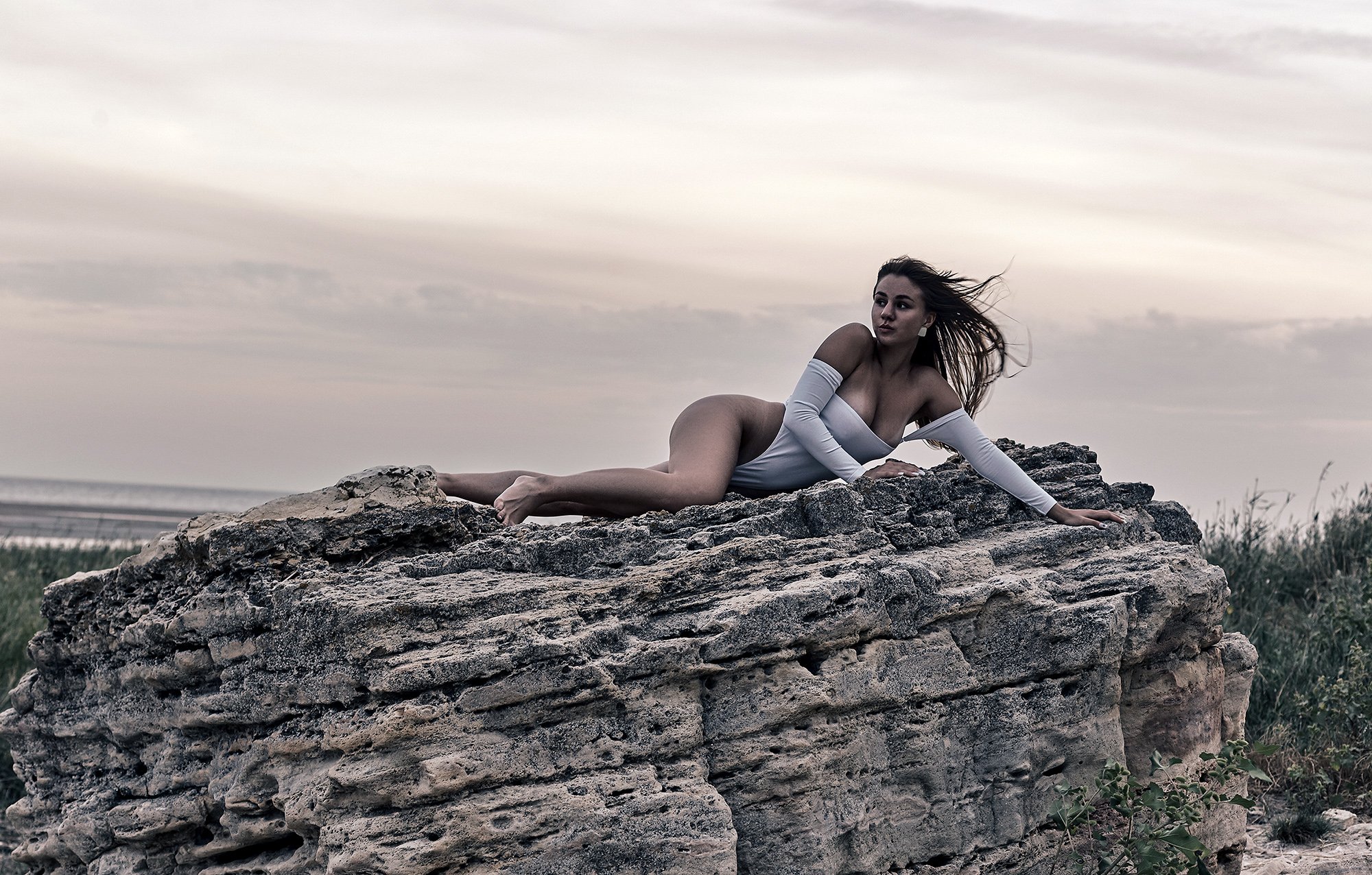 nude, glamour, model, girl, beach, nature, sea, sexy, natural, portrait, people, sunset,, Max Solve