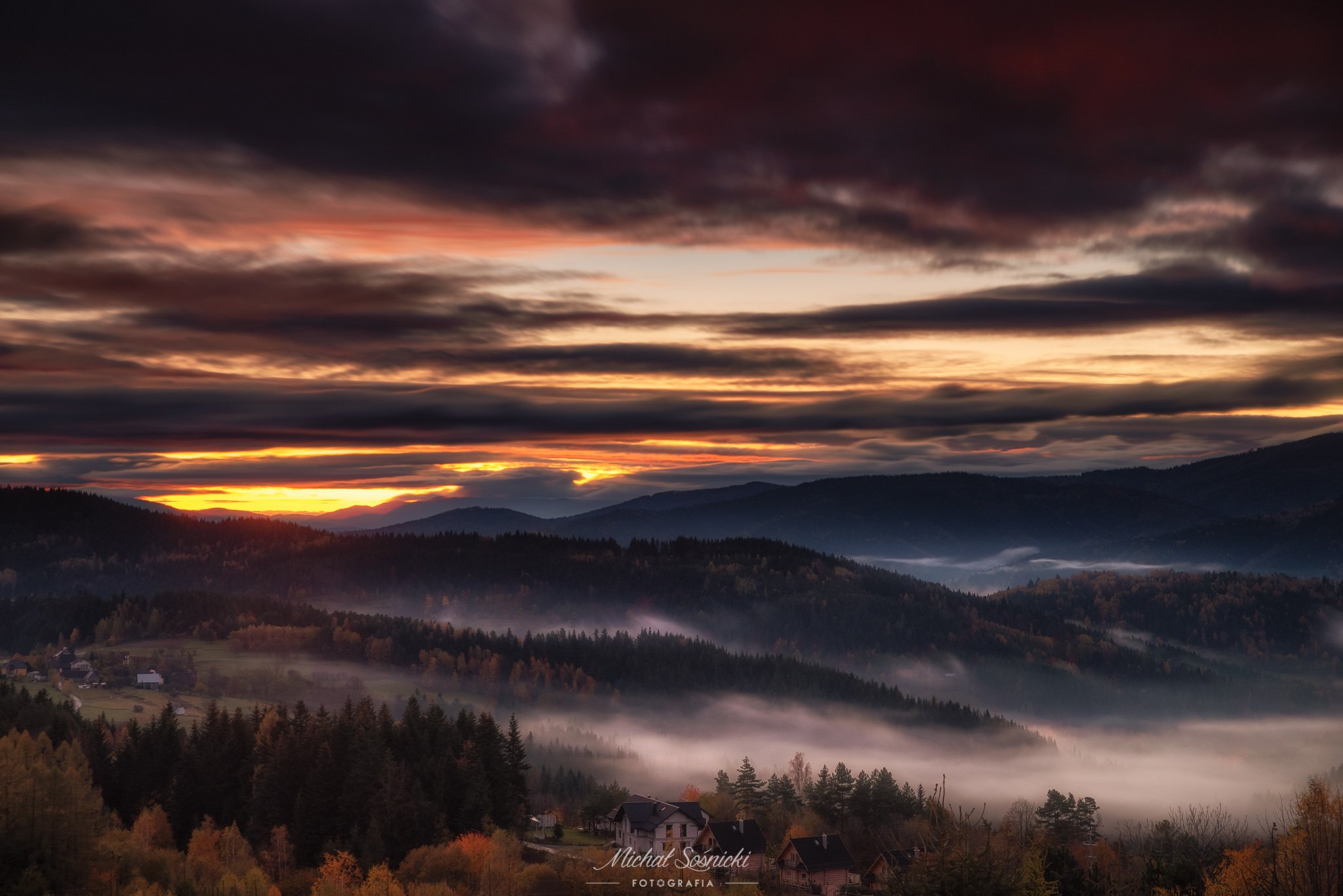 #tree #light #autumn #sunrise #poland #pentax #benro #nature #amazing #foggy, Michał Sośnicki