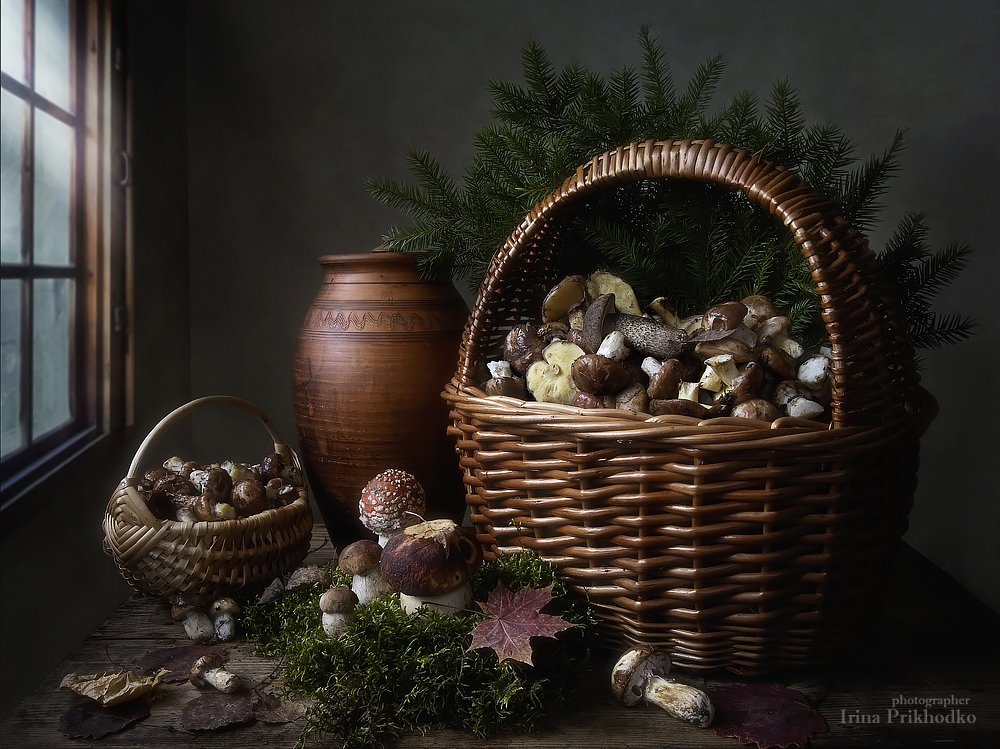 натюрморт, грибы, лесные,осень, художественная фотография, Ирина Приходько