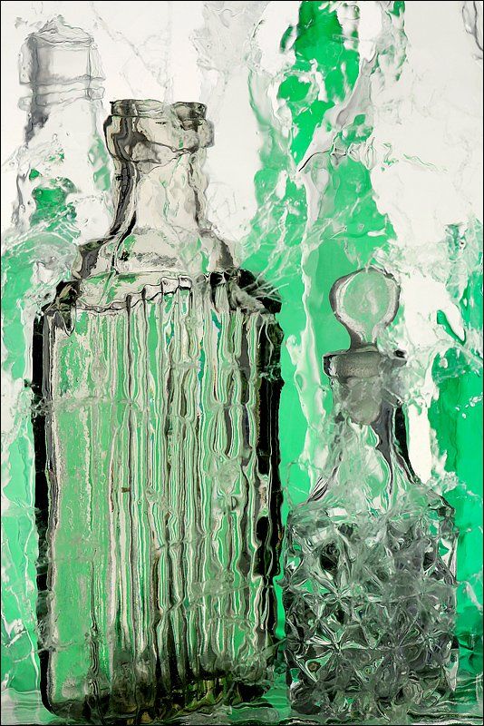 бутылка, бутылки, зелёный цвет,, Victor Pechenev