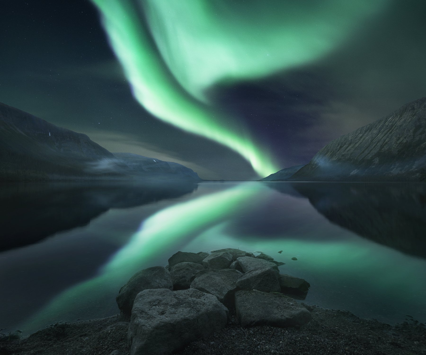 aurora borealis, северное  сияние, полярное сияние, кольский  полуостров, сейдозеро,  Aleksey R.
