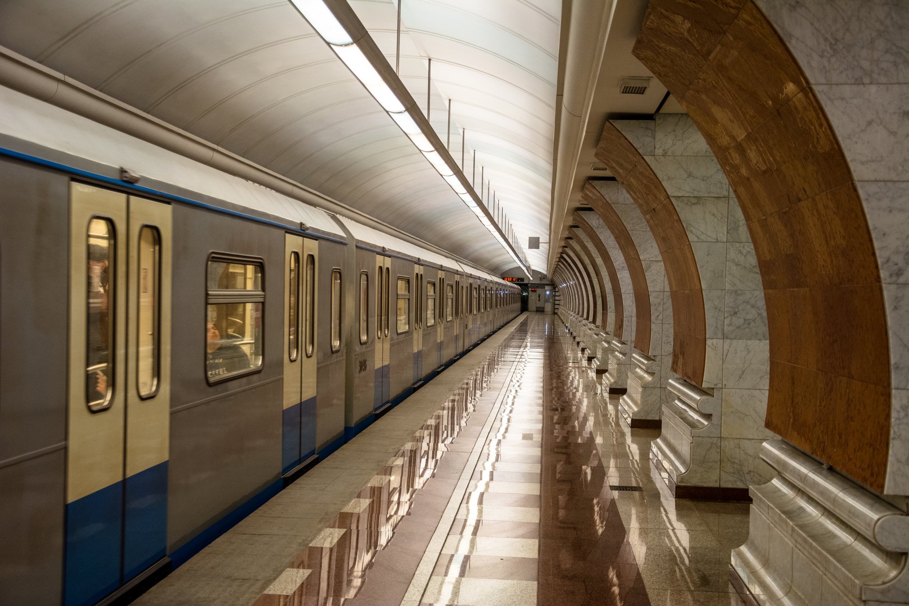 metro, reflection, subway, Moscow, Russia, Сергей Гладков