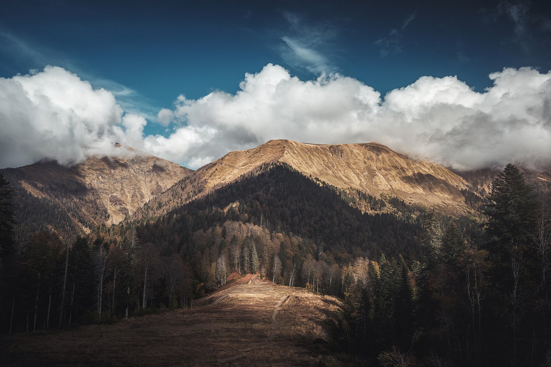 landscape, nature, mounts clouds, Александр Смирнов