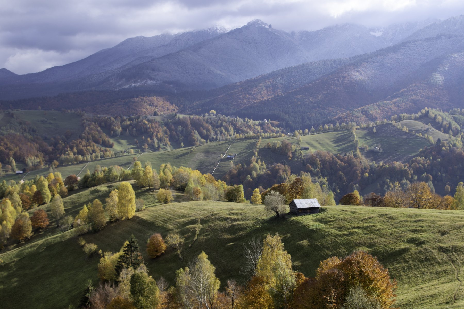 autumn, winter, colors, house, countryside, rural, Adrian Stanica