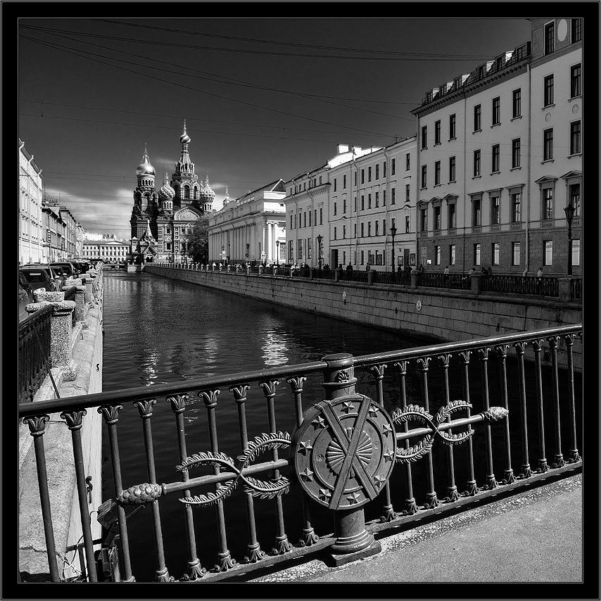 Цветная и черно белая фотография санкт петербурга