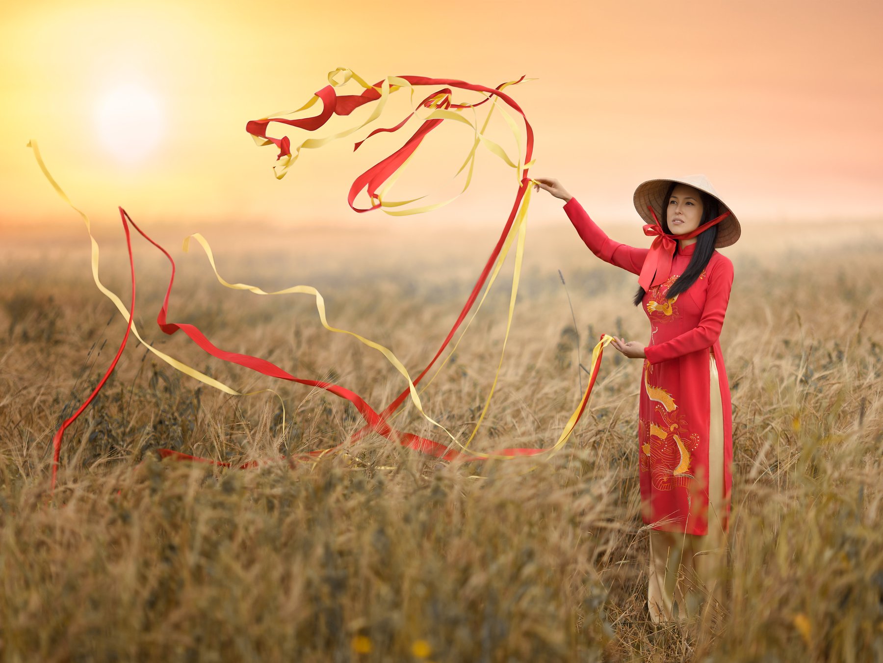 #dragon #ribbons #girl #vietnamic #east #fairytale, Ксения Лыгина