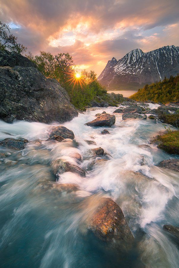 Норвегия, Пейзаж, Поток, Река, Oleg Kuchorenko