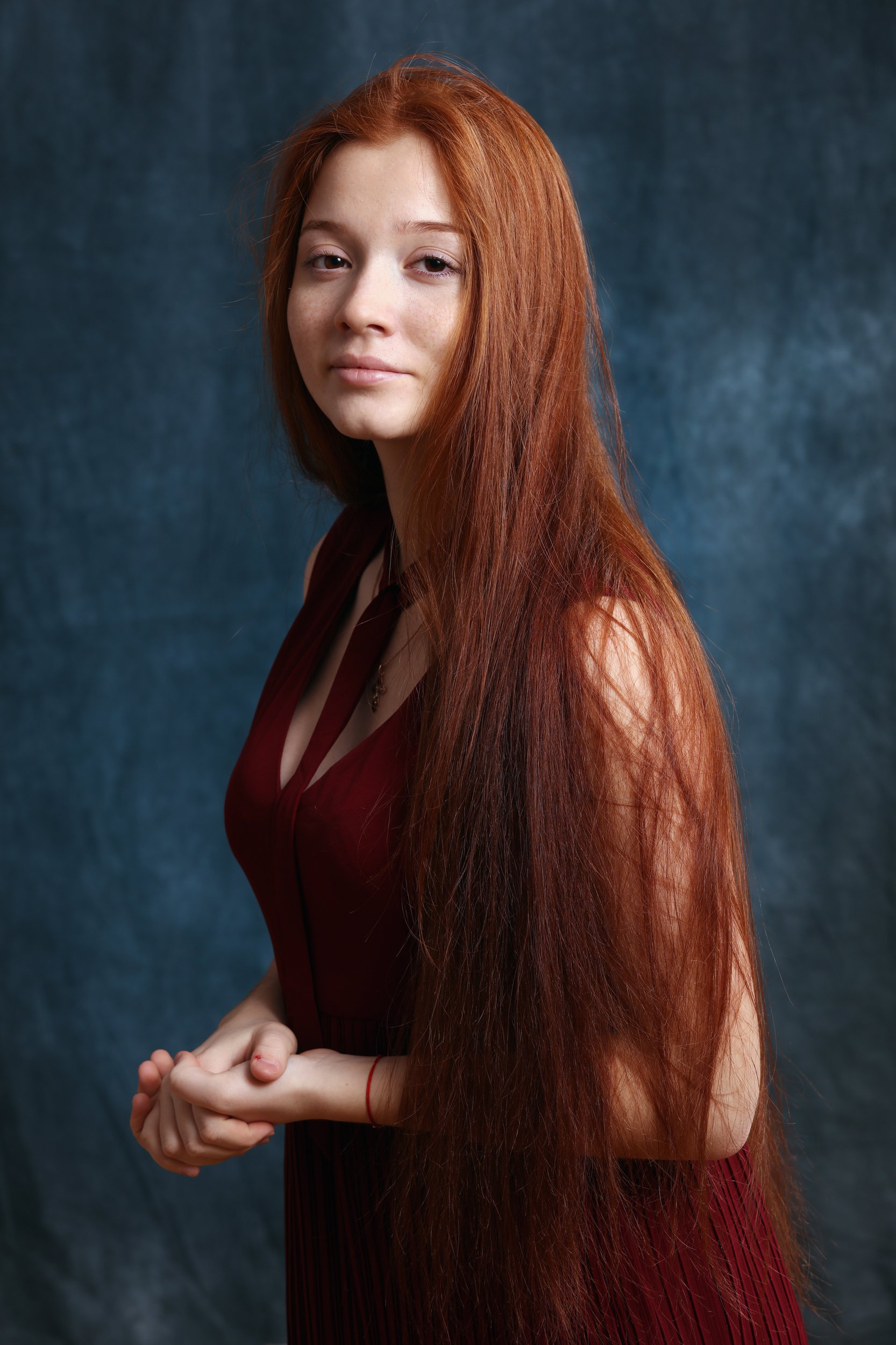 портрет, девушка, рыжая, волосы,girl,red,portrait, Олег Грачёв