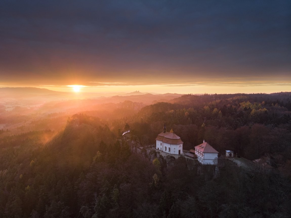 mavic air, drone, aerial, czechia, autumn, air photography, castle, bohemian paradise, Jakub Müller