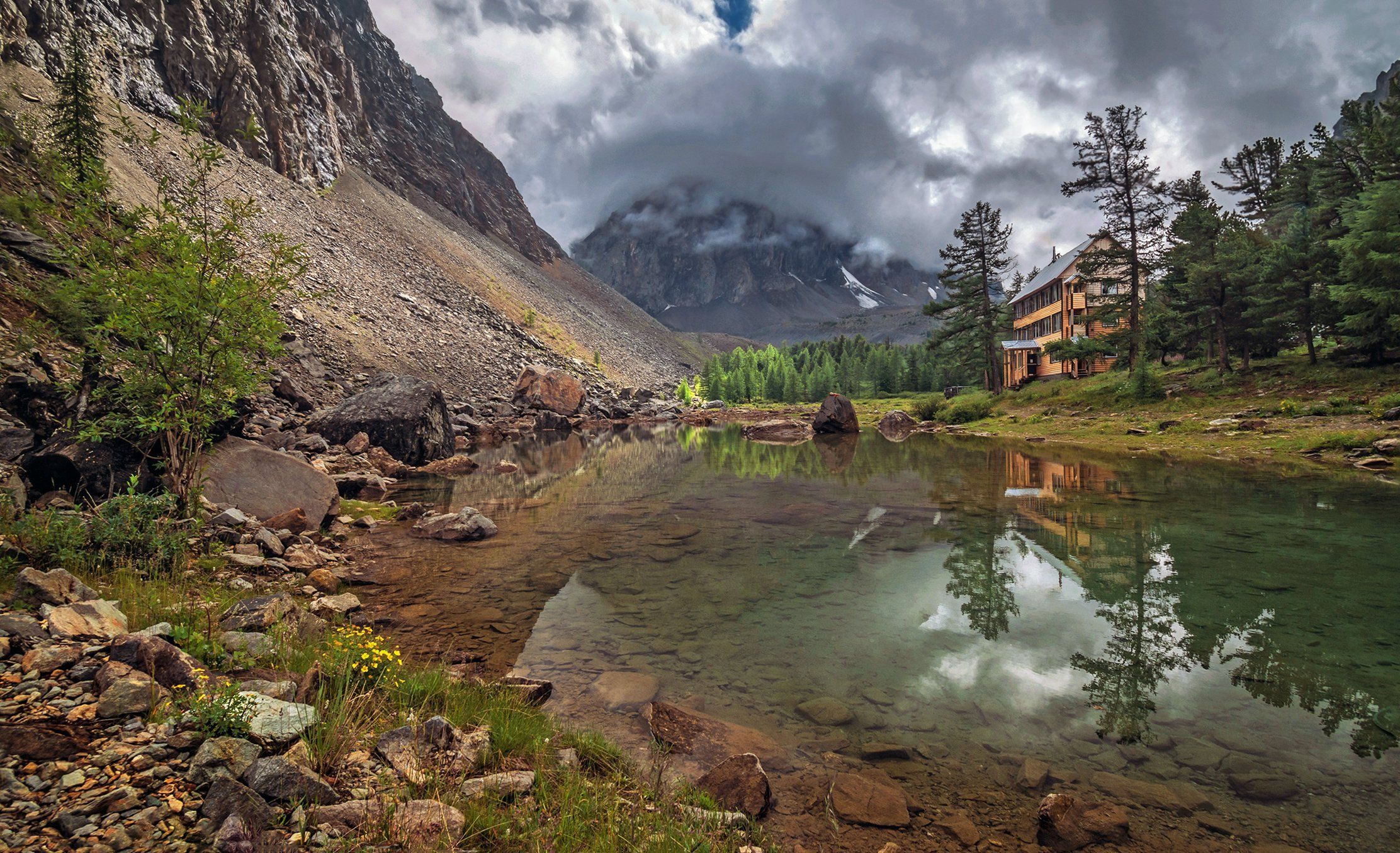 горный алтай,лето, альп.лагерь актру,гора караташ,озеро сачки,  lora_pavlova