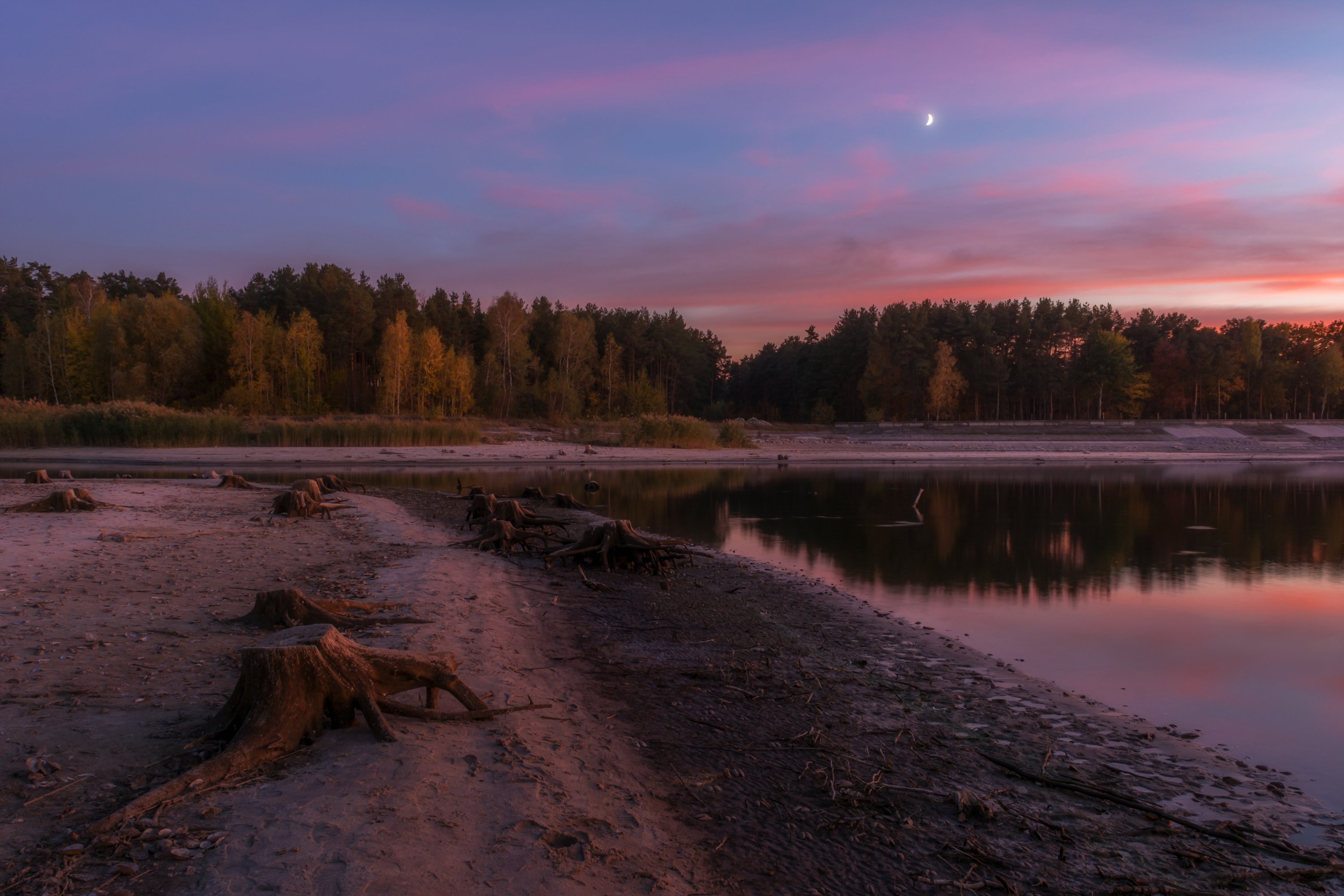 белгородское водохранилище, вечер, северский донец, Александр Литвишко