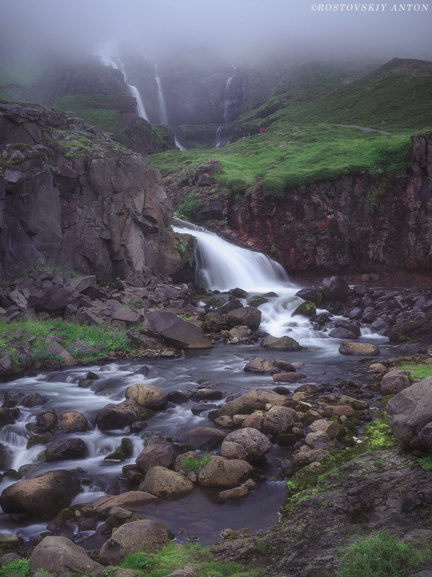 waterfall, iceland, fog, туман, водопад, фототур, Исландия, triplaunch, pentax645z, Антон Ростовский