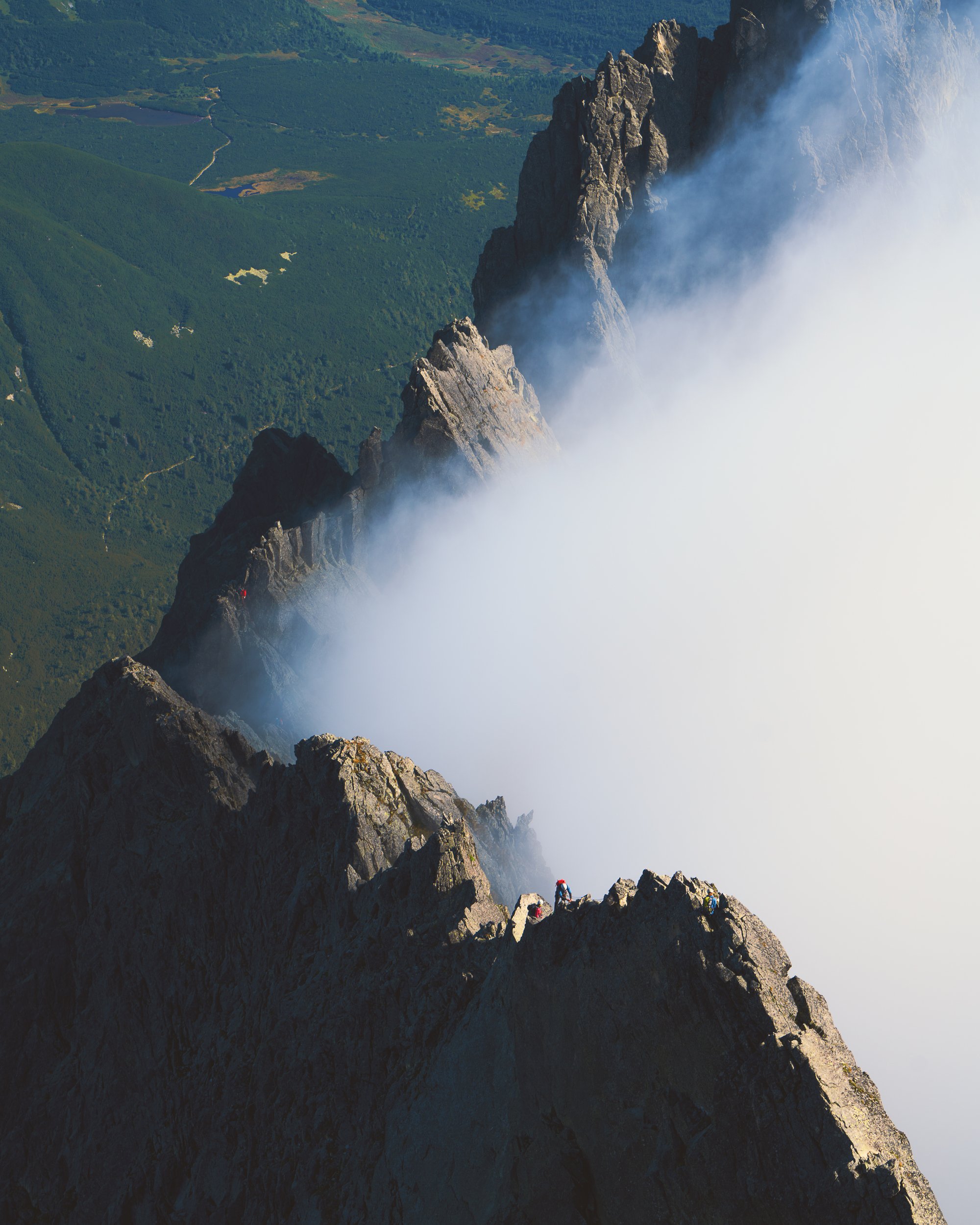 climbing, mountain, sport, weather, fog, landscape, Martin Balko
