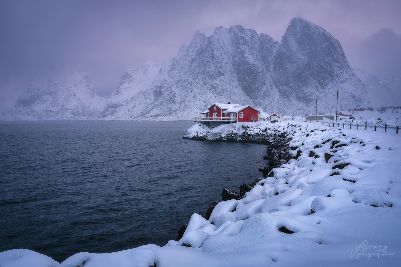 norway, lofoten, islands, winter, water, mountains, outdoor, landscape, Алексей Вымятнин