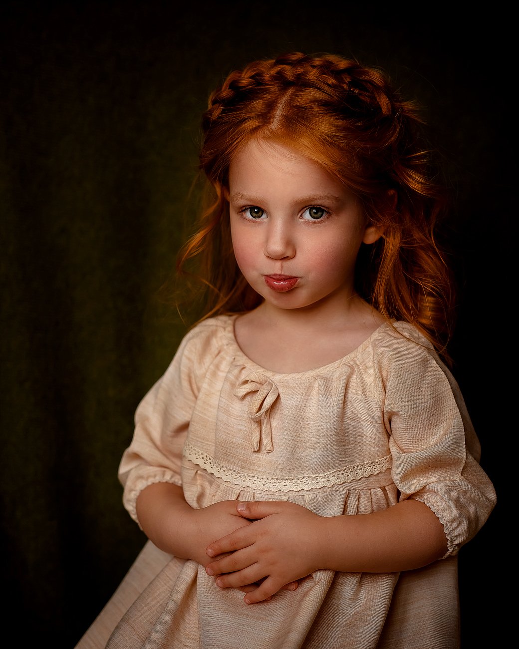 девочка, рыжие волосы, естественный свет, портрет, Надежда Бочарникова