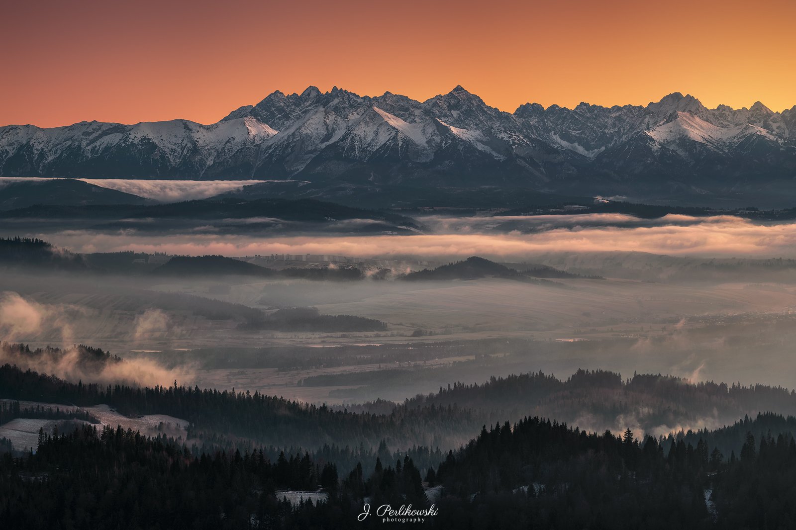 mountains, sunset, autumn,, Jakub Perlikowski