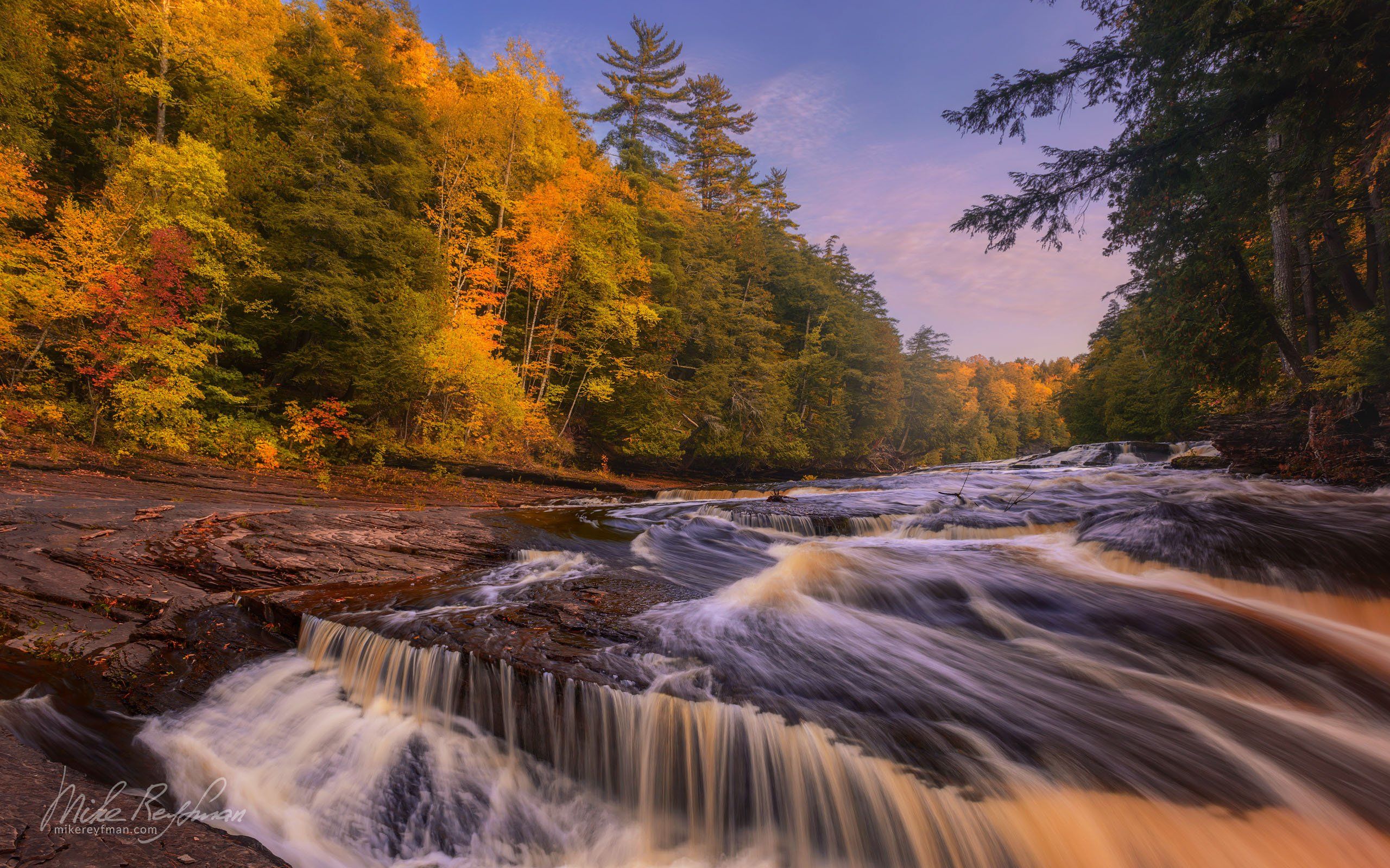 presque isle, river, rapids, up michigan, usa, Майк Рейфман