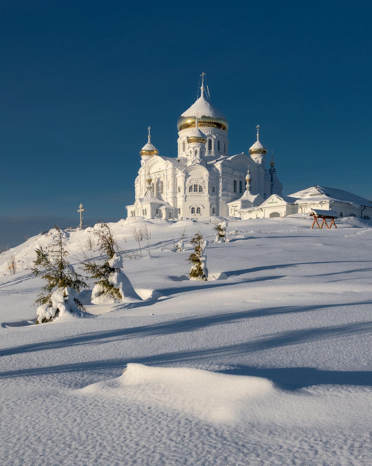 зима утро белогорье монастырь урал, Александр Архипкин